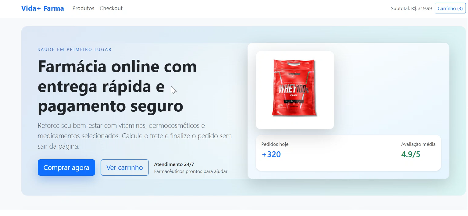 Thumbnail do Modelo de e-commerce